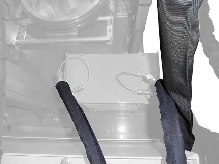 Anlage zusätzlich mit Berstschutzschläuchen