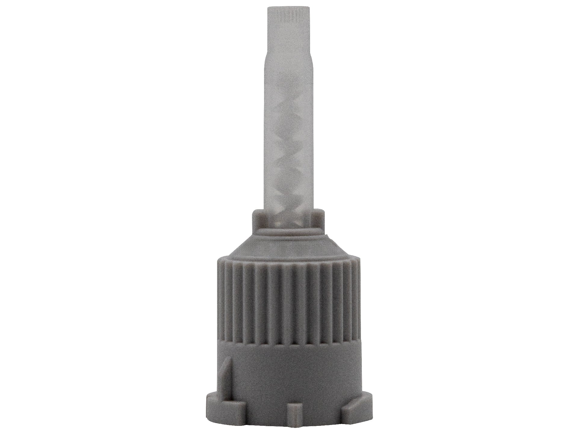 Statikmischer helix MKH 02-08D 1:1/2:1, grau, weiße Elemente, gerade Spitze