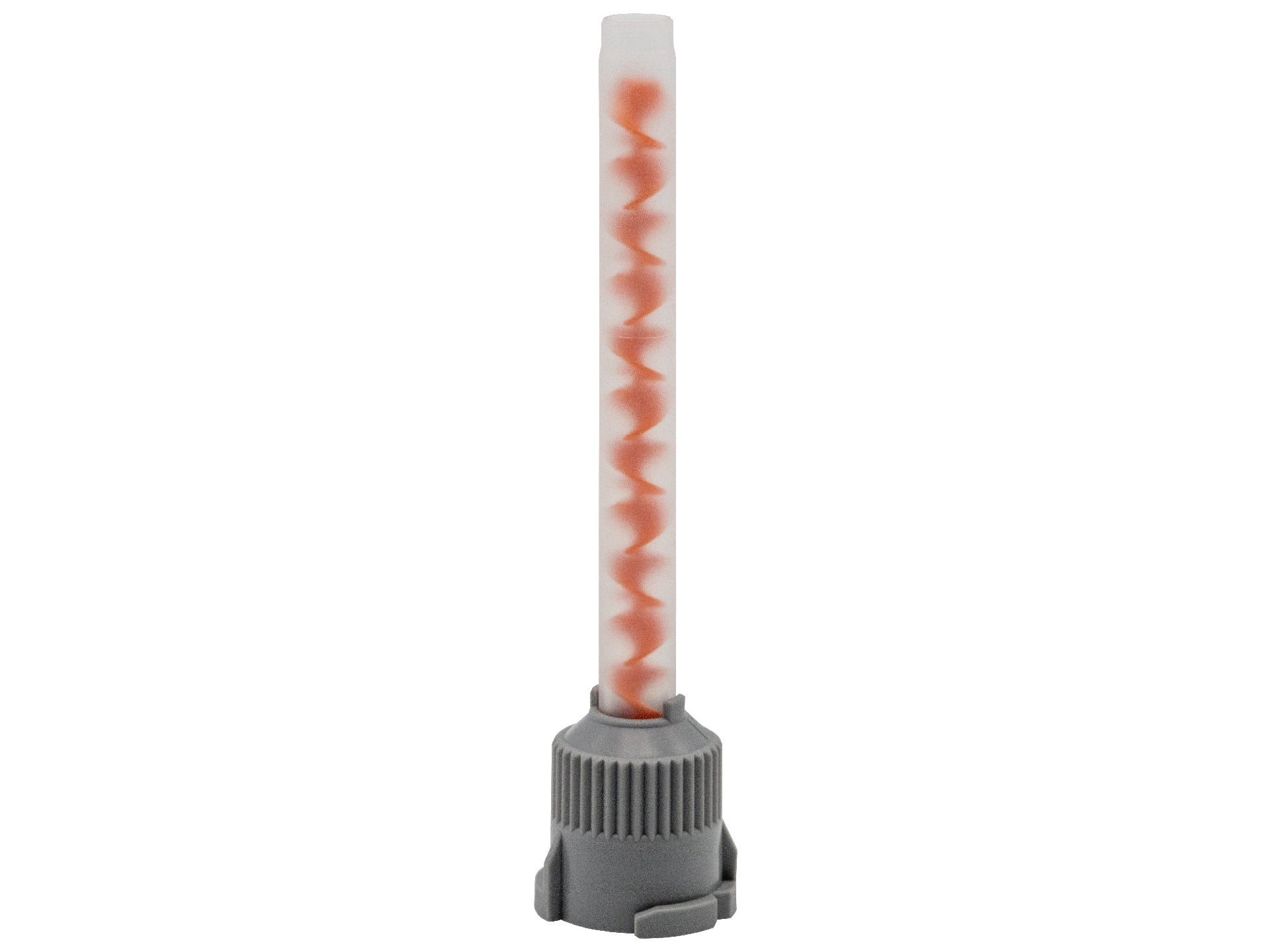 Statikmischer helix MBHX 05-12D, 4:1 / 10:1 (orange), gerade Spitze