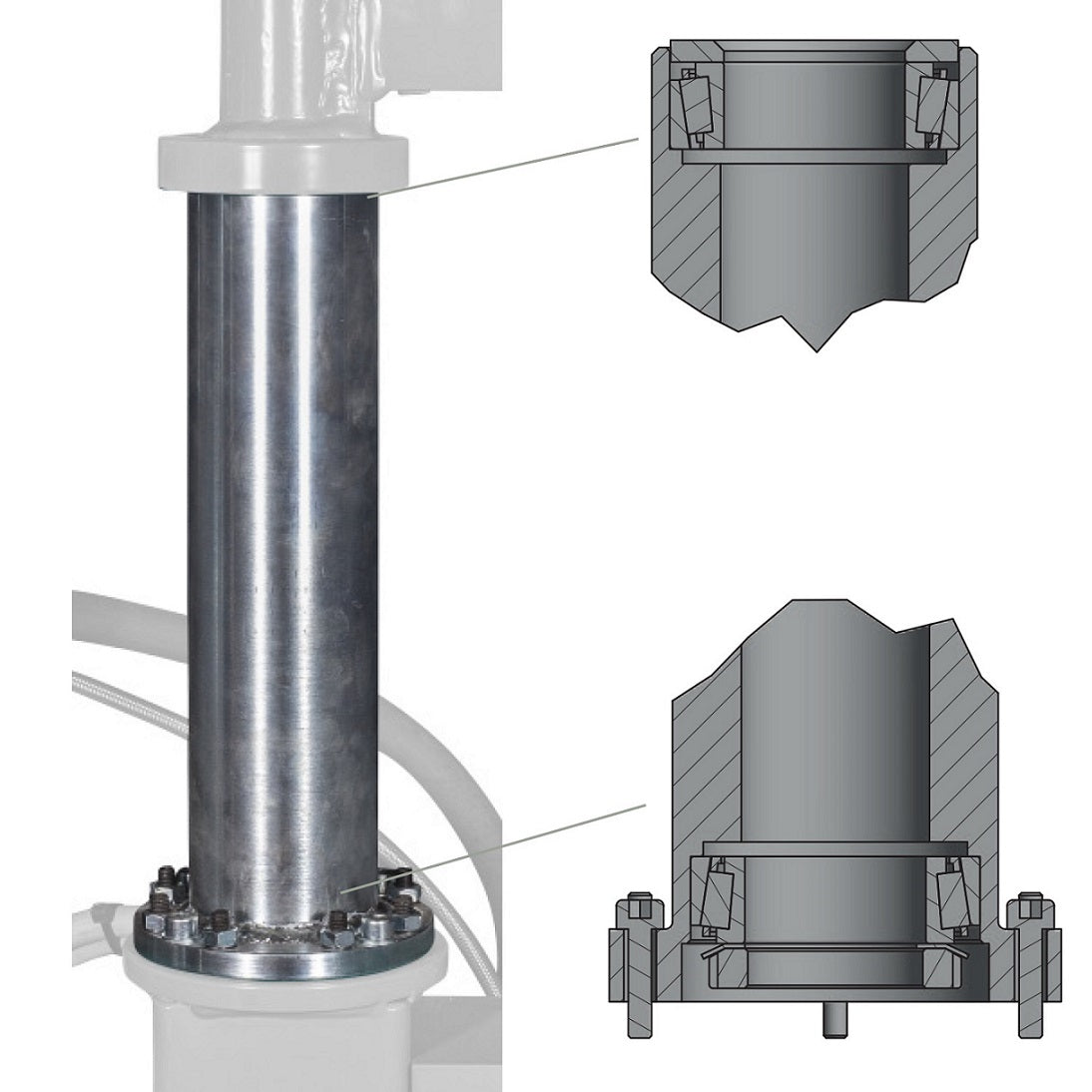 Schwenkarmerhöhung 300 mm inkl. Drehlager