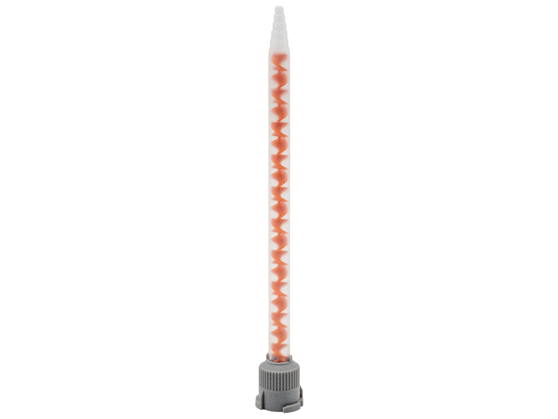 Statikmischer helix MBHX 06-20T, 4:1 / 10:1 (orange), gestufte Spitze