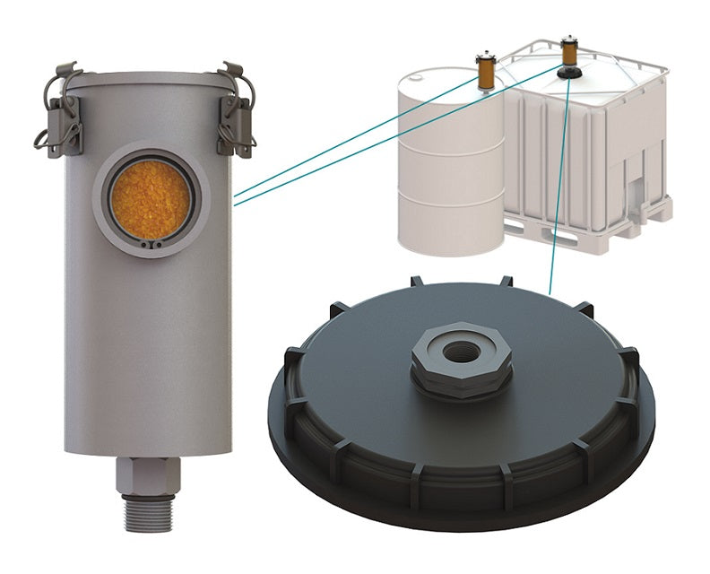 IBC Trockenpatrone comfort Aluminium SET inkl. Deckel 150mm