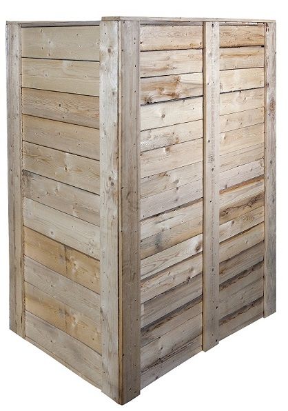 Transportkiste mastermix LV compact (ohne Materialzuführung) aus Holz (110 x 110 x 195 cm)
