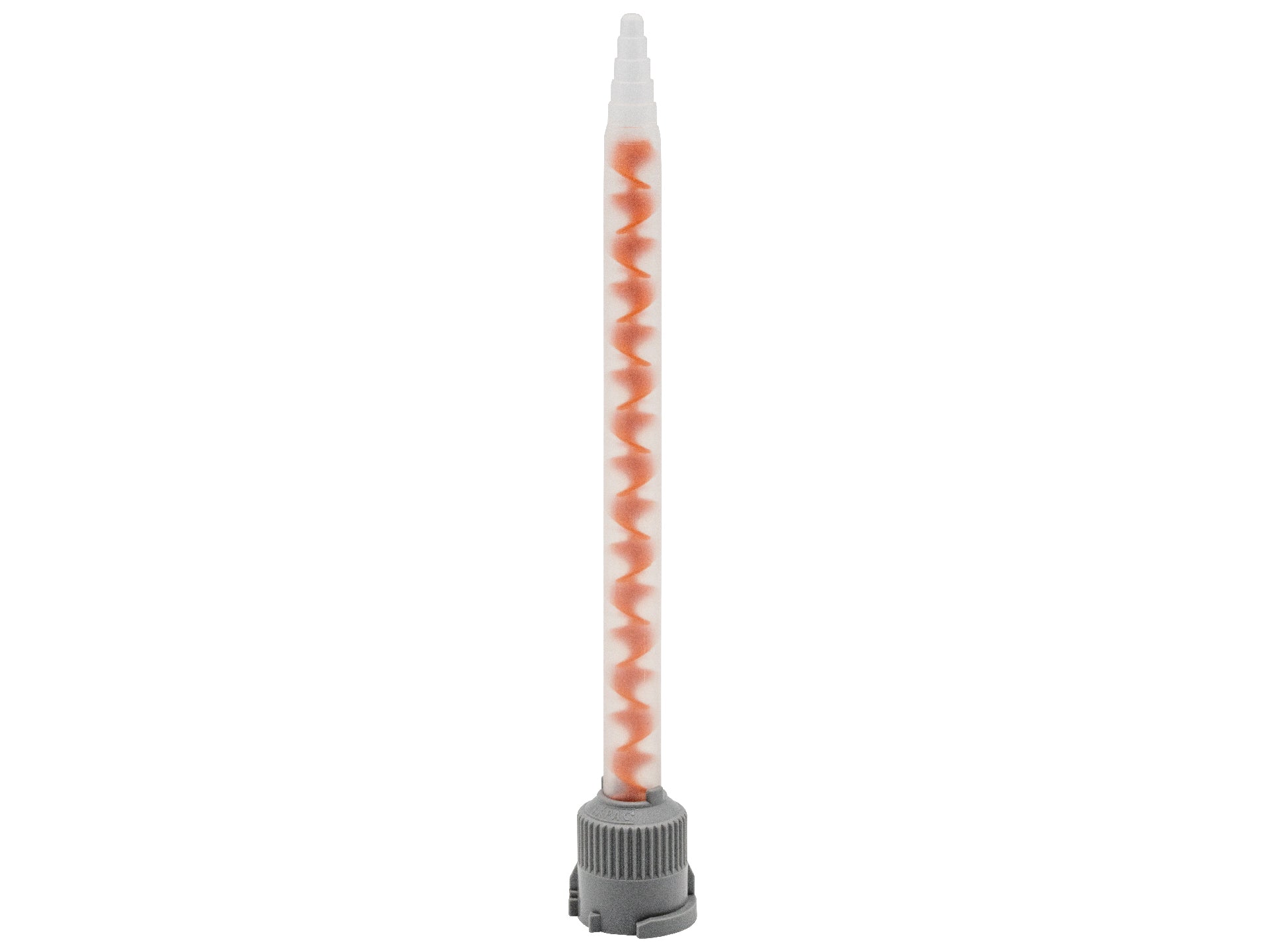 Statikmischer helix MBHX 06-16T, 4:1 / 10:1 (orange), gestufte Spitze