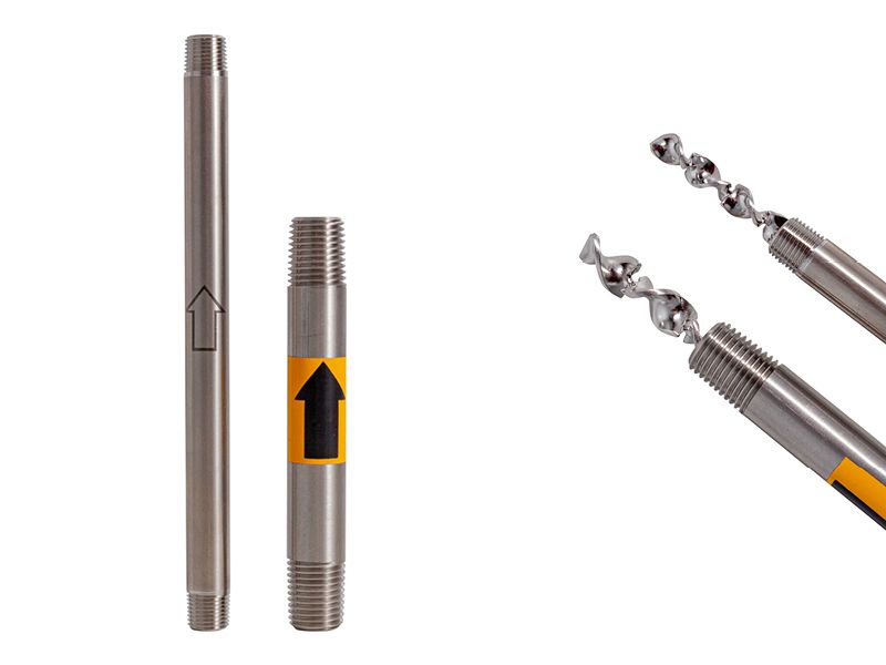 Edelstahlmischer 15mm - 12 Elemente - mit Einlass 1/2" NPT
