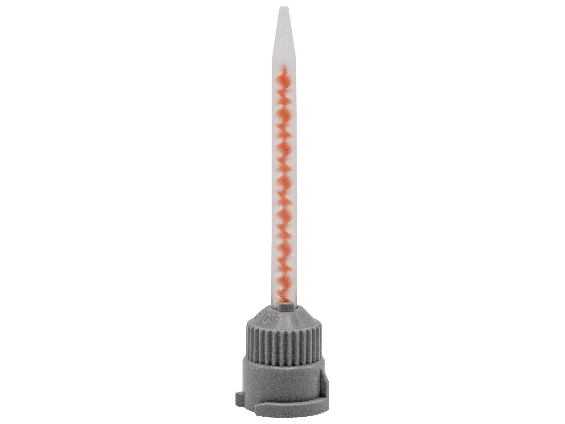 Statikmischer helix MBHX 03-16S, 4:1 / 10:1 (orange), konische Spitze