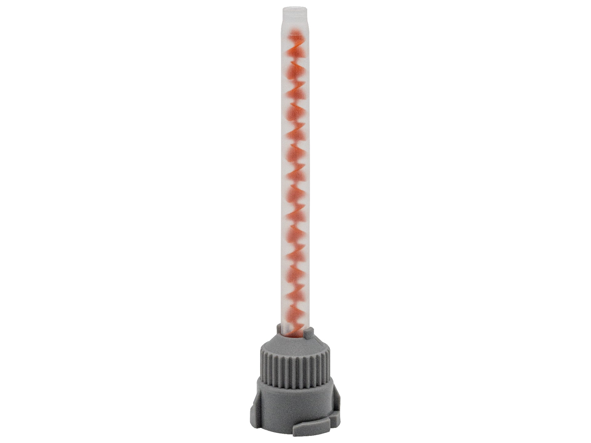 Statikmischer helix MBHX 04-16D, 4:1 / 10:1 (orange), gerade Spitze