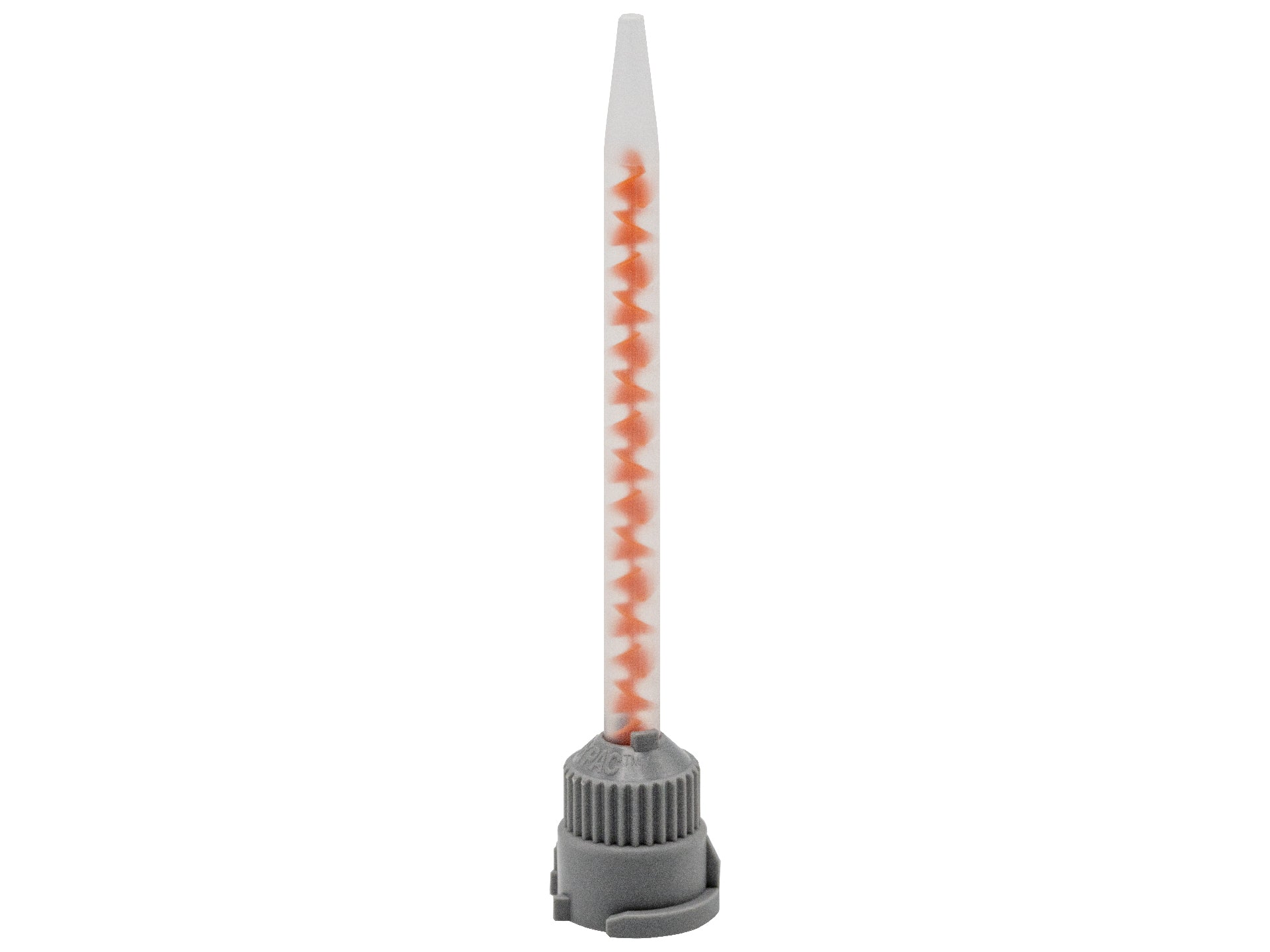 Statikmischer helix MBHX 04-16S, 4:1 / 10:1 (orange), konische Spitze
