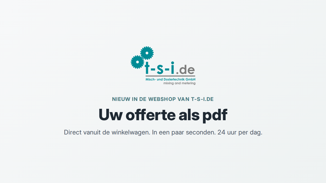 Uw offerte als pdf, direct vanuit de winkelwagen